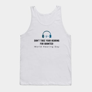 World Hearing Day , Deaf Awareness Tank Top